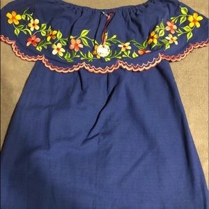 Blue Mexican dress